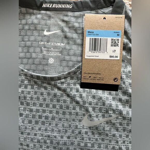 Nike Tech Running Shirt Dri-Fit Adv Slim Fit Techknit - Picture 7 of 10
